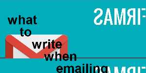what to write when emailing an application