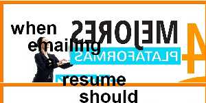 when emailing a resume should cover letter be attached or in the body of the email