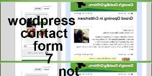 wordpress contact form 7 not emailing