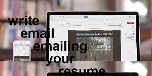 write email emailing your resume